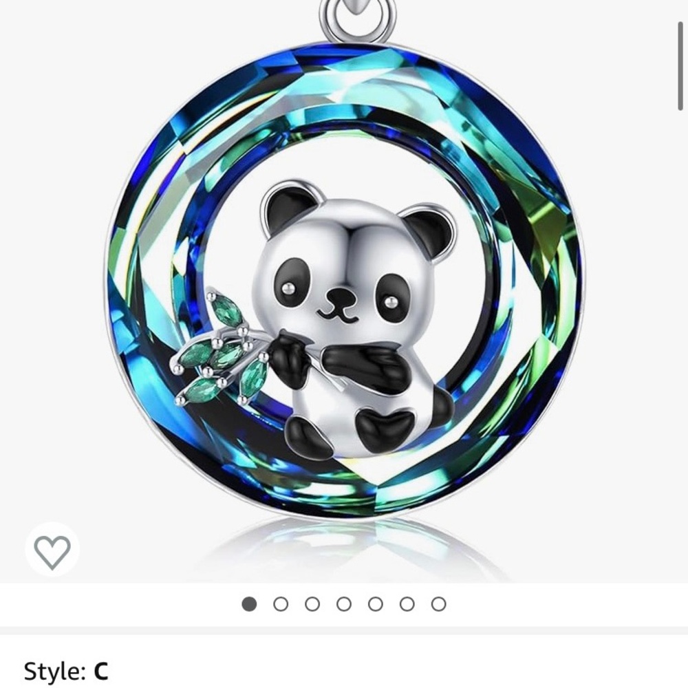 Two beautiful panda necklaces - brand new still on Amazon for over $75